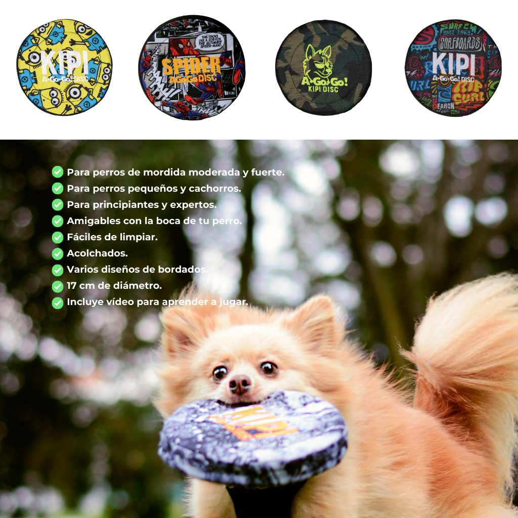 FRISBEES PARA PERROS PEQUEÑOS DESCRIPCION
